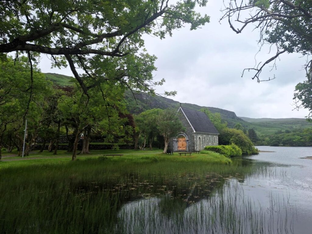 gougane barra church lake