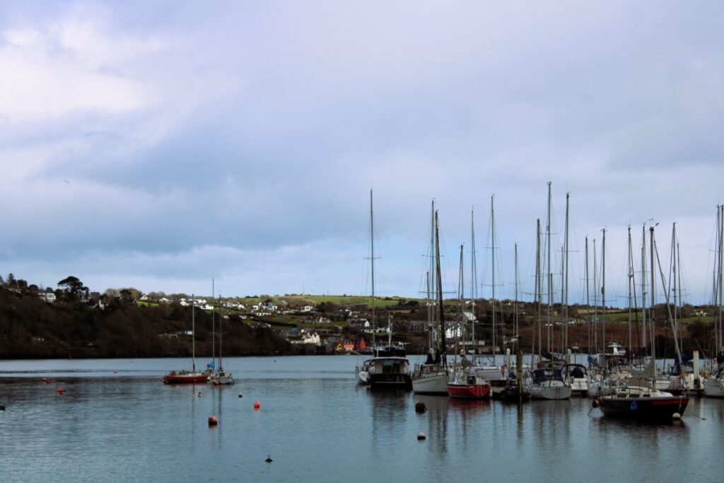 kinsale harbor with boats