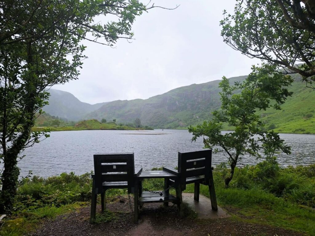 seats gougane barra mountain view