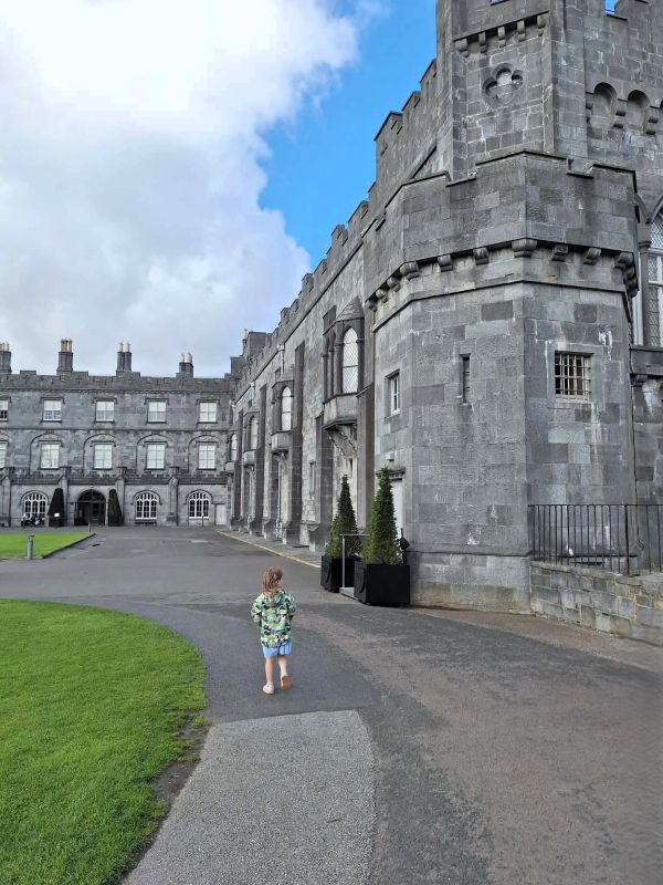 young girl walking kilkenny castle