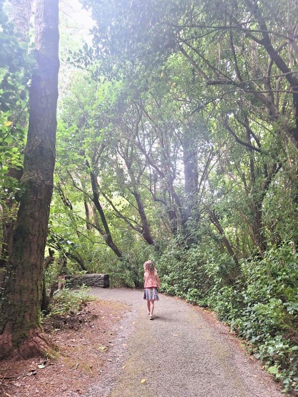 girl hike garnish island