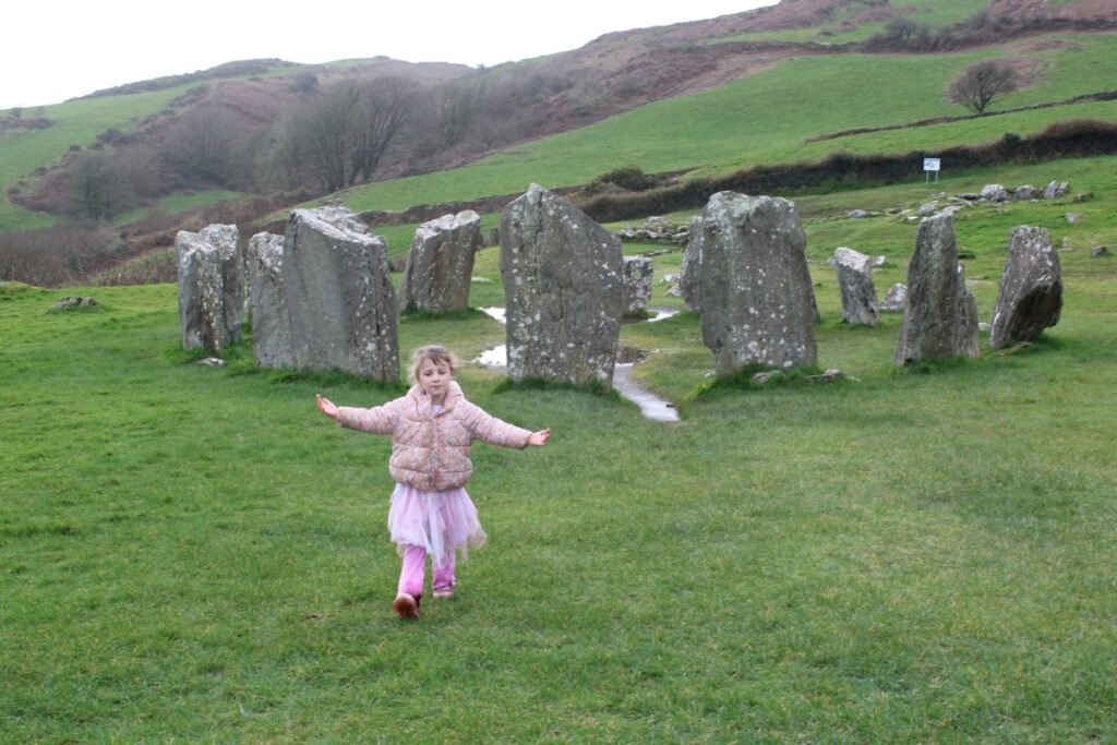 girl drombeg stone circle