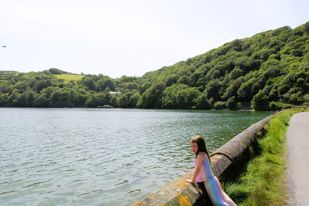 girl lough hyne wall