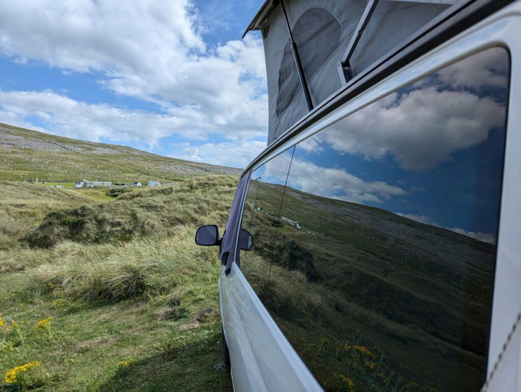 camper ireland scenery