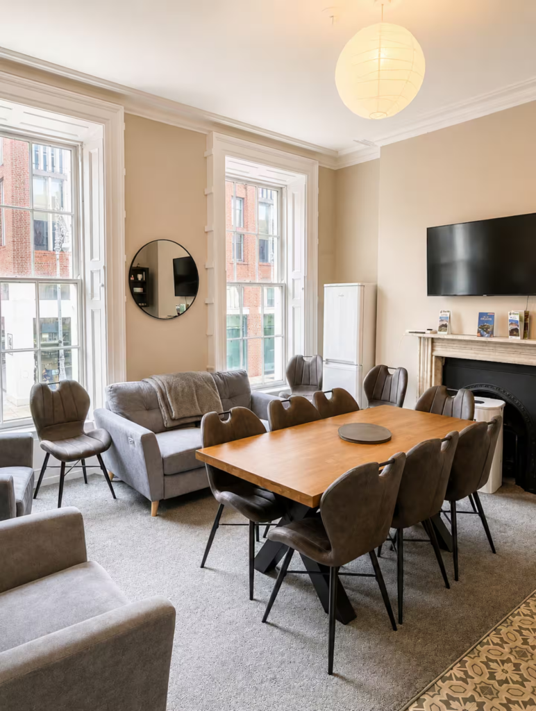 living room georgian townhouse airbnb dublin