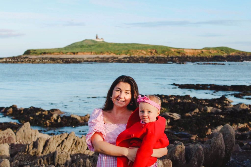 mom baby ballycotton lighthouse view